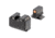 Night Fision Optics Ready Stealth Night Sight Set, S&amp;W M&amp;P w/ RMR/507c/SRO, Orange Front, Black, SAW-205-311-402-OGZG