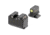 Night Fision Optics Ready Stealth Night Sight Set, S&amp;W M&amp;P w/ RMR/507c/SRO, Yellow Front, Black, SAW-205-311-402-YGZG