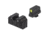 Night Fision Optics Ready Stealth Night Sight Set, Walther PDP/PPQ w/ RMR/507c/508t, Yellow Front, Black, WAL-277-290-313-YGZG