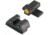 Night Fision Perfect Dot Night Sight Set w/Front, Square Rear, Orange Front w/Green Tritium, Black Rear w/Green T, Fits Sig Sauer .40 S&amp;W &amp; .45 ACP Caliber P-Series , SIG-176-003-OGZG