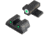 Night Fision Perfect Dot Night Sight Set w/Front, Square Rear, White Front w/Green Tritium, Black Rear w/Green Tr, Fits Sig Sauer .40 S&amp;W &amp; .45 ACP Caliber P-Series , SIG-176-003-WGZG