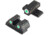Night Fision Perfect Dot Night Sight Set w/Front, Square Rear, White Front w/Green Tritium, White Rear w/Green Tr, Fits Sig Sauer .40 S&amp;W &amp; .45 ACP Caliber P-Series , SIG-176-003-WGWG