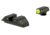Night Fision Perfect Dot Night Sight Set w/Front, Square Rear, Yellow Front w/Green Tritium, Black Rear w/Green T, Fits Glock 20/21/29/30/36/40/41, GLK-002-003-YGZG