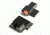 Night Fision Perfect Dot Night Sight Set w/Front, U Rear, Orange Front w/Green Tritium, Blank Rear, Fits Smith &amp; Wesson M&amp;P SHIELD .40/.45/9mm Models, SAW-202-014-OGZX
