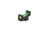 Night Fision Standard Height Fiber Optic Sight Set, Glock 17/19/45/48, Green Front, Black, GLK-001-163-175-GFZX