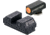 Night Fision Tritium Orange Ring Square Notch Night Sight Set, Taurus G3c, Black, TAU252003OGZG