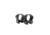 NightForce Ring Set, 1.00 Medium, 34mm, Ultralite, 6 Bolt, Black, 1, Full-Size, A208