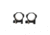 NightForce Ring Set, 1.00 Medium, 34mm, Ultralite, 6 Bolt, Black, 1, Full-Size, A208