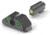 North Forest Arms Glock Slimline Tritium Dual Picture Sight, Chartreuse, 12003