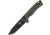 Oknife Mettle Button Lock OD, OKNMETTLEODG
