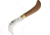 OLD BEAR Walnut Pruning Knife Folding Knife,3.75in,AISI 420 Steel,Standard Edge,Satin,Walnut Handle ANT974721LN