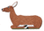 Oncore Targets Bedded Deer Self-Healing Archery Target, Brown/White, Medium, D7