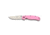 Ontario Knife Rat Model Ii Folder, 3in Aus 8 Stainless Steel Blade, Pink Frn Handle, 8862
