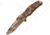 Ontario Knife XM-1D Folding Knife, Desert Camo Blade &amp; Rubberized Handle, Plain OK8760
