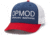 OPMOD Trucker Hat Embroidered Logo, Lt. Navy/White/Red, OPM-Lt. Navy/Wht/Red