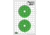 OpticsPlanet Exclusive EZ2C Targets Red Dot Optics Style 3, Green and Black Ink on High Quality White Paper, 25 Pack, EZ2CRD03