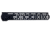 OpticsPlanet Exclusive Moriarti AR-15 12in M-LOK Diamond Cut Slim Profile Free Float Handguard, Black, MA15-US-12-DMD