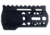 OpticsPlanet Exclusive Moriarti AR-15 4in M-LOK Diamond Cut Slim Profile Free Float Handguard, Black, MA15-US-4-DMD