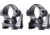 Optisan Precision Sports Optics QRSII1WM QRS II 1in Scope Mount, Medium, Black, 37516