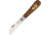 OTTER-Messer Small Anchor Knife Sapeli Wood Folding Knife,2.5in,Carbon Steel,Standard Edge,Sheepsfoot,Satin,Brown,Sapeli Wood Handle OTT174