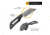 Outdoor Edge Cutlery Pivot Fixed Wharncliffe Fnife, 2.6in, Cr13Mov SS, Blackstone Rockwell-C Blade, Black Rubberized TPR Handle, PKWC-2C