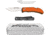Outdoor Edge Cutlery Outdoor Edge Razor Carry W/ Flashlight &amp; Tin 2 Blades Folding Knife, 3 in Blade, Stainless Steel, P24RX30FL2T