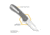Outdoor Edge Cutlery Razor VX1 Spring Assist Folding Knife, 3in, Japanese 420J2 Stainless Blade, Cool Gray Aluminum Handle, VX130AC