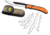 Outdoor Edge Cutlery Razor-Bone Fixed Knife, 6-Blade Combo Set, 5in, Orange, Box, RBB-20