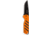 Outdoor Edge Cutlery RAZOR HTX 3.5in Fixed Blade Knife, Grey/Orange, One Size, HTX35B6C