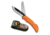 Outdoor Edge Cutlery Razor Pro Folding Knife, 3.5 in, Stainless Steel, Rubber Overmolded, Orange Handle, RSB35-6C