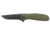 Outdoor Edge Cutlery Razor VX2 Assisted Opening Folding Knife, 3in, Japanese 420J2 Stainless Steel Black Oxide Blade, Green G10 Handle, VX230CC