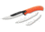 Outdoor Edge Cutlery Razormax Fixed Blade Knife, 3.5in Drop Point 420J2 Blade, Orange Rubberized TPR Handle, RMB-20