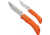 Outdoor Edge Cutlery Trailblaze Folding Blade Knife, 2.5in, Orange Handle, TB-25C