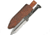 Pakistan Railroad Spike Dagger, 11in Overall, 5.5in Double Edge Blade, Twisted Handle, Brown Leather Sheath, HS-4414