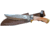 Paladin Full-Tang Bowie 14in Fixed Blade Knife, Clip Point, Rosewood, Brass Guard Handle, PE-14BK-2044