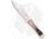 Paragon Eddie White Custom Dagger Neck Fixed Blade Knife, 2.75in, Damascus, Dagger Blade, Mammoth Tooth Brown Handle, Steel/Brown, 5.00in, BHQ-13111