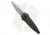 Paragon Warlock-X Folding Knife, 3.875in, CPM S35VN Stainless Steel, Dagger Blade, Aluminum OD Green Handle, Satin 1 Groove, Steel/OD Green, 9.325in, BHQ-185116