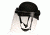 Paulson Manufacturing DK5 H.150 Integrated Face shield option-Riot, Clear, 8in DK5-H.150