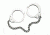 Peerless Handcuff 705 Oversize Leg Iron 4750