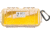 Pelican 1030 Micro Watertight Dry Box, 7.50x3.87x2.43in, Clear Yellow, Carabiner, 1030-027-100