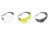PELTOR Sport SecureFit 400 Eye Protection, 3Pack Clear,Amber,Grey Lenses, Anti Fog, Clear, SF400-P3PK-6