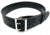 Perfect Fit 2.25in Fully Lined Sam Browne Leather Belt, Plain, Chrome Buckle, Black, 44, 8000-CH-44