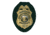 Recessed Badge Holder for Neck w/ Pocket &amp; Chain