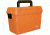 Plano Deep Dry Storage Box with Tray, Orange, Medium, 161250