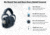 Pro Ears Pro Mag Gold Electronic Ear Muffs, 30 dB, Black, GSDPMB