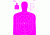 Pro-Shot B27 Silhouette Target-Pro Heavy Paper Targets, 23x35in, Pink/White, 5 Pack, B-27E-PINK-5PK
