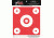 Pro-Shot Bullseye 1x6in, 4x2in Heavy Paper Targets, Day Glo Orange, 6 Pack, OG-6