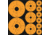 Pro-Shot ASSORTED-DOT Peel &amp; Stick Target Dots Assorted Orange 10 Per Pack