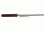 Pro-Shot One Piece Stainless Steel Pistol Cleaning Rod, .17 Caliber, 12 in, Steel, 1PS-12-17