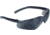 Radians Safety Glasses Lightweight Frame One Piece Polycarbonate Lens Soft Rubber Temples Smoke Lenses, AT1-20